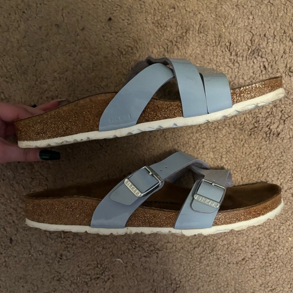 Light Blue Birkenstock Sandals - Picture 4 of 5